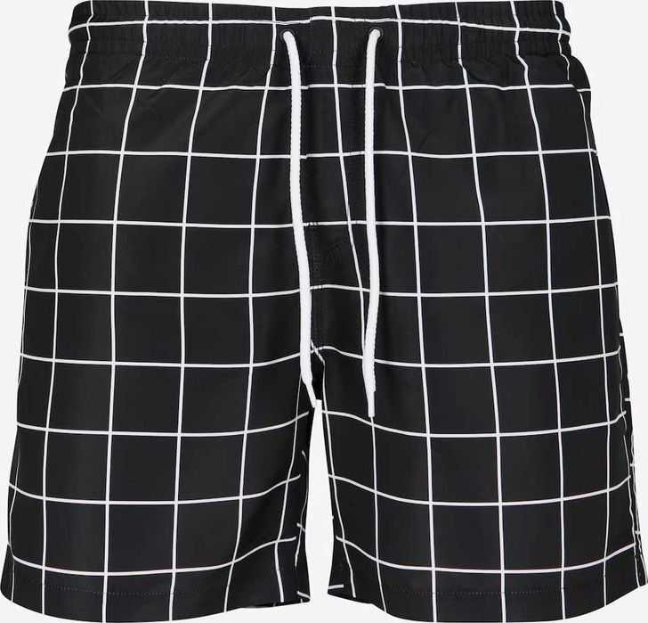 Мъжки карирани шорти за плуване Urban Classics, 100% полиестер, XL