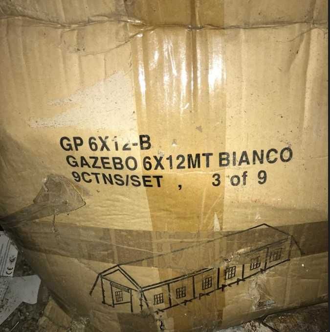 Cort 6x12 M,Profesional,Cadru metalic stabil,Prelata