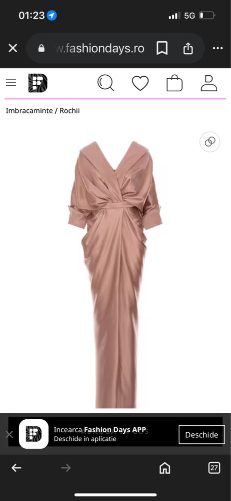 Rochie seara acob a porter ( gen kimono)