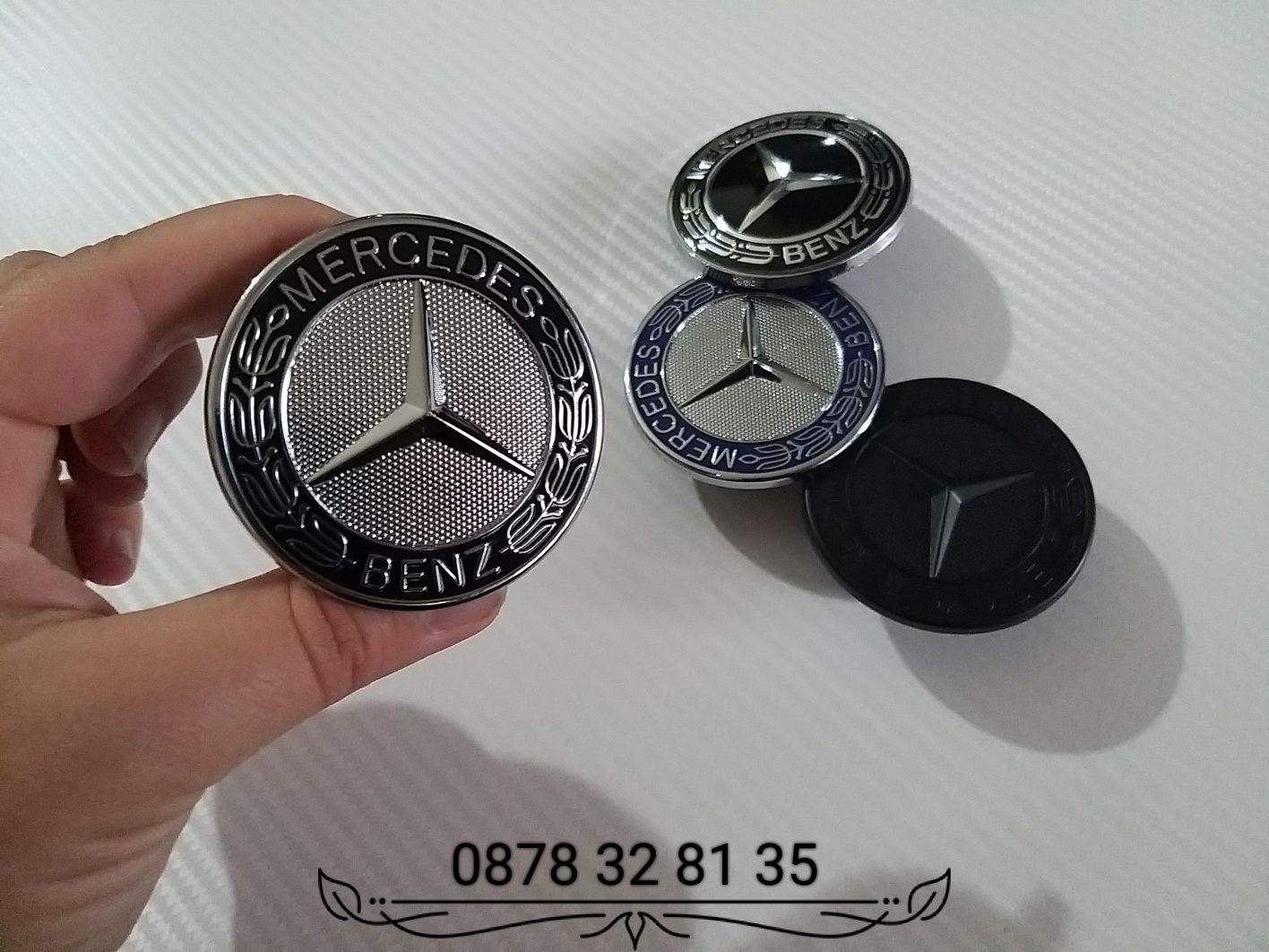 Предна емблема за Мерцедес Тип тапа 57мм Mercedes-Benz