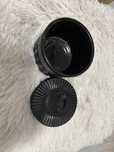 Bomboniere cu capac plat Negru/Roz 400ml