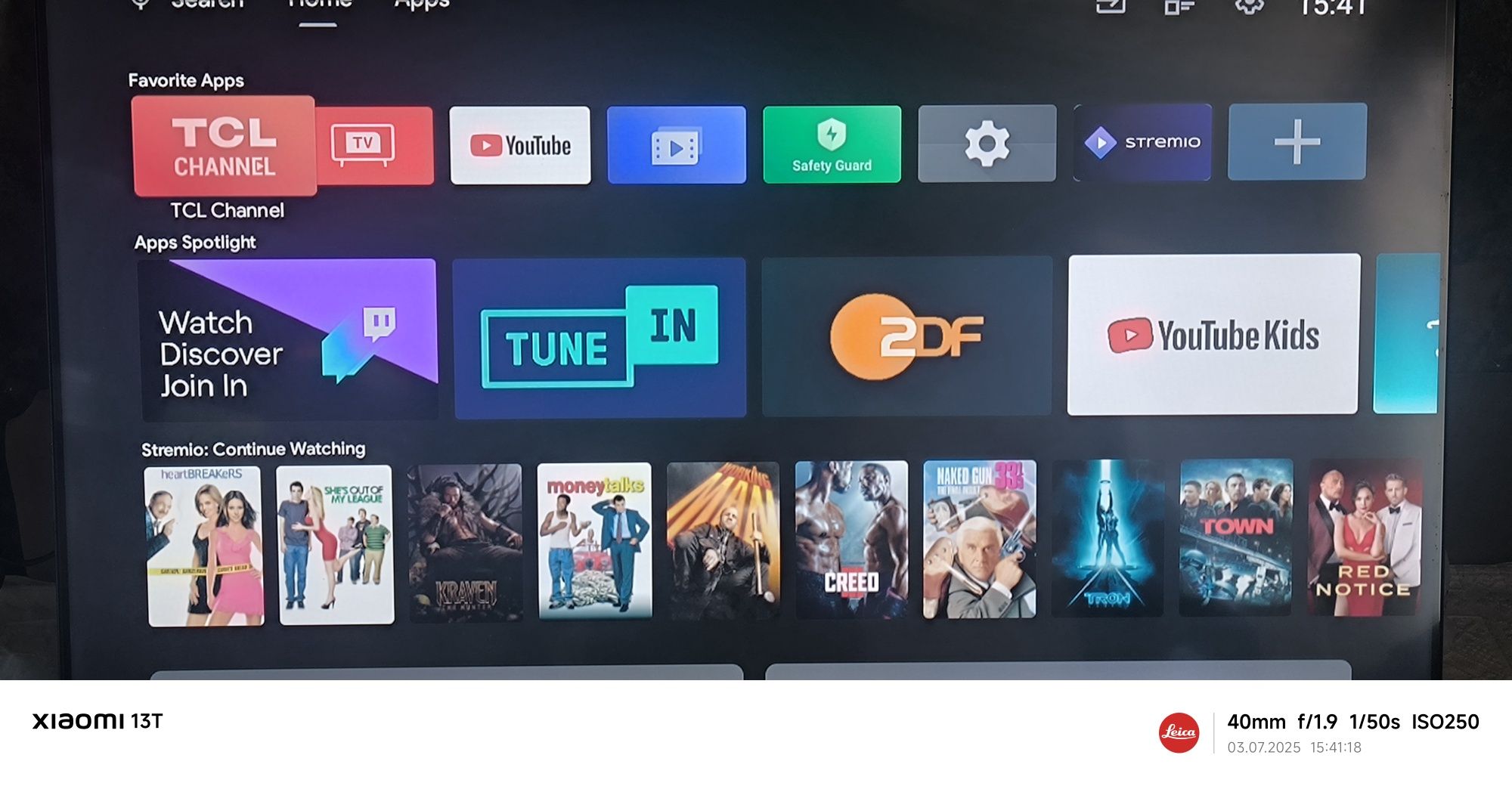 Vând tv Smart android, tcl led de 101 cm