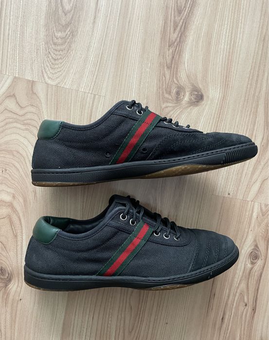 GUCCI 77 Black Canvas Sneakers/мъжки кецове/сникърси 43-8,5