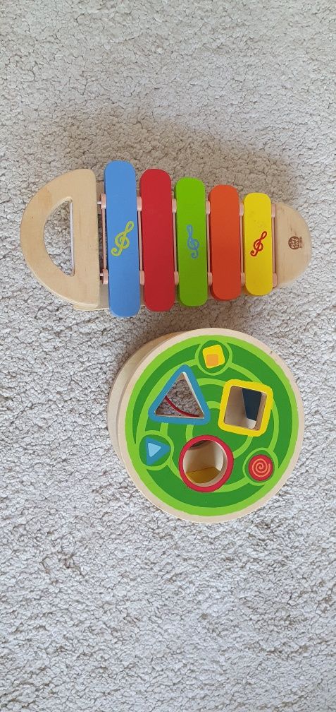 Jucarii lemn Montessori / puzzle lemn / Fisher Price