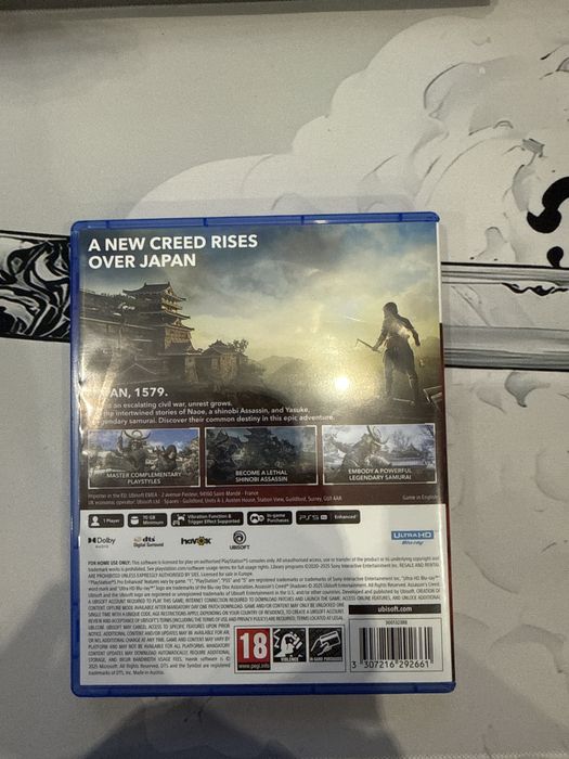 Продавам игра за ps5(Assassins creed Shadows)