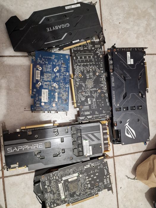 Lot Placi video Rtx Rx R9 ,placi de baza Am5 Am4 12th gen pentru piese