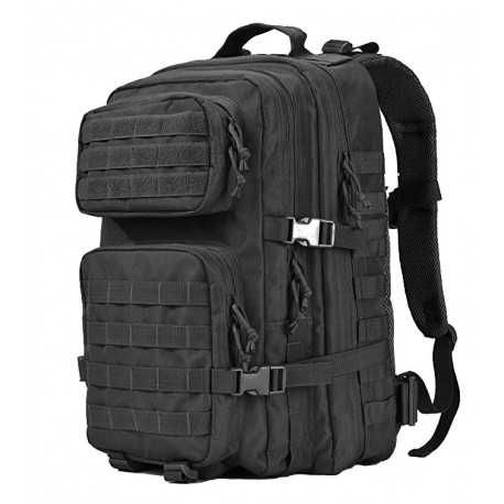 Rucsac militar, 45L, Calitate foarte buna, excursii, negru camuflaj