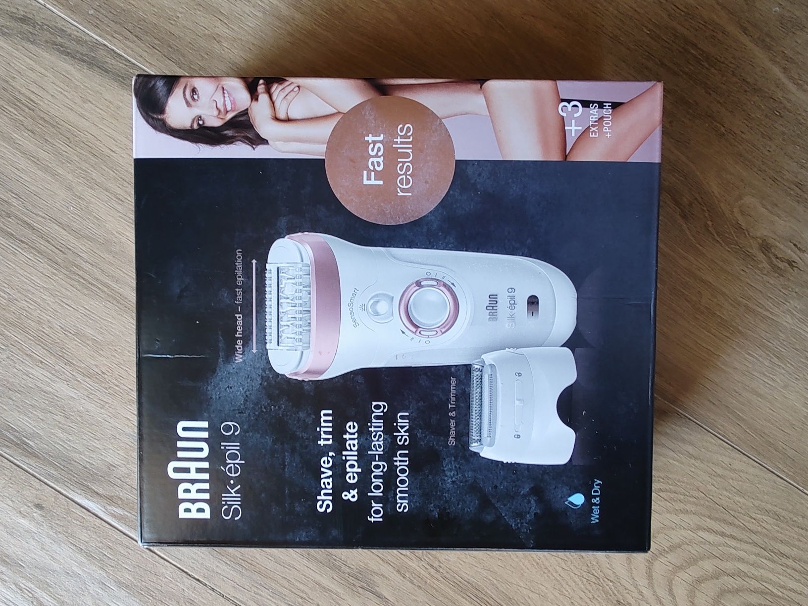 Епилатор Braun Silk-epil 9720, 40 пенсети, Технология SensoSmart, Аксе