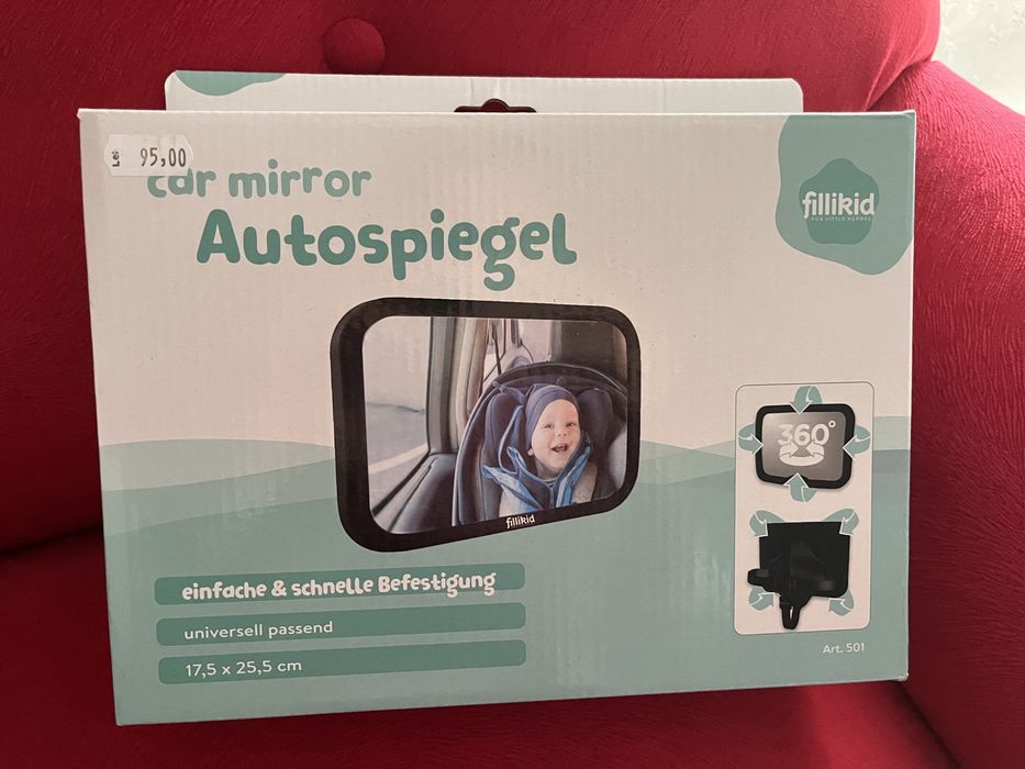 Oglinda mașina supraveghere copii 360