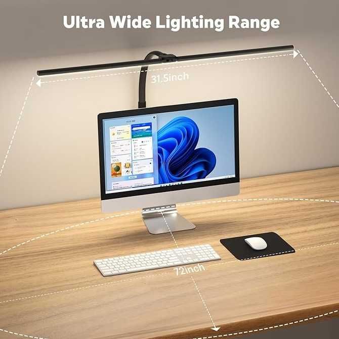 Lampa de birou APMIEK 24W, 100 de moduri