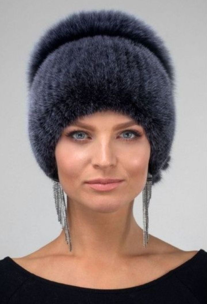 Шапка норка натуральная