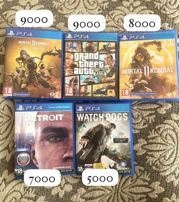 Диски на Сони ПС 4