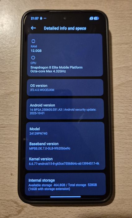 Xiaomi 15 Black 512GB 12GB RAM с 24 месеца гаранция