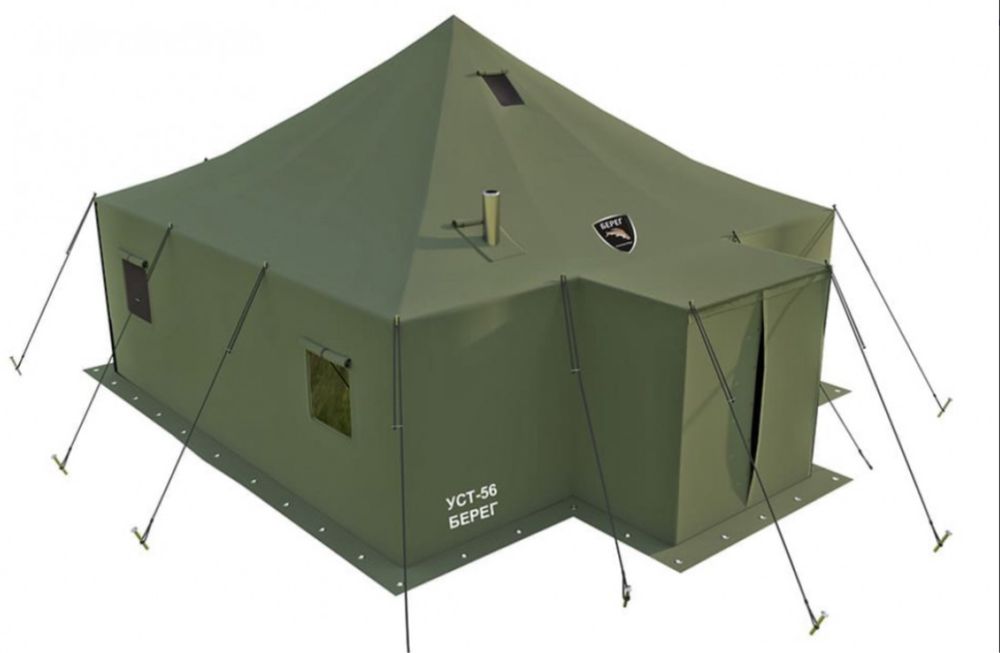 Военная палатка 4.7х4.7 на 12 человек