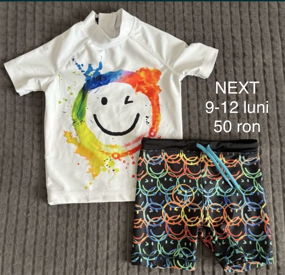 Costum baie, papuci, articole vara baietel