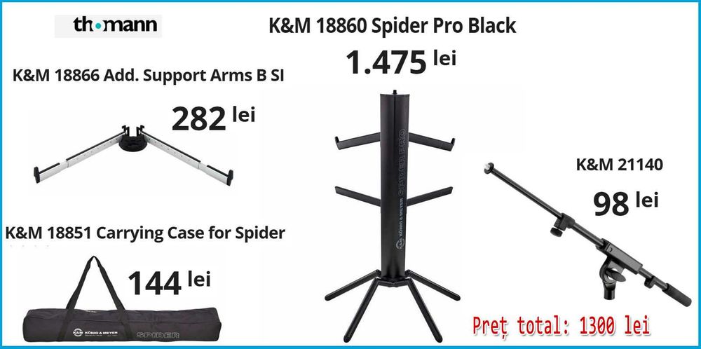 Vand Stativ K&M Spider Pro Black