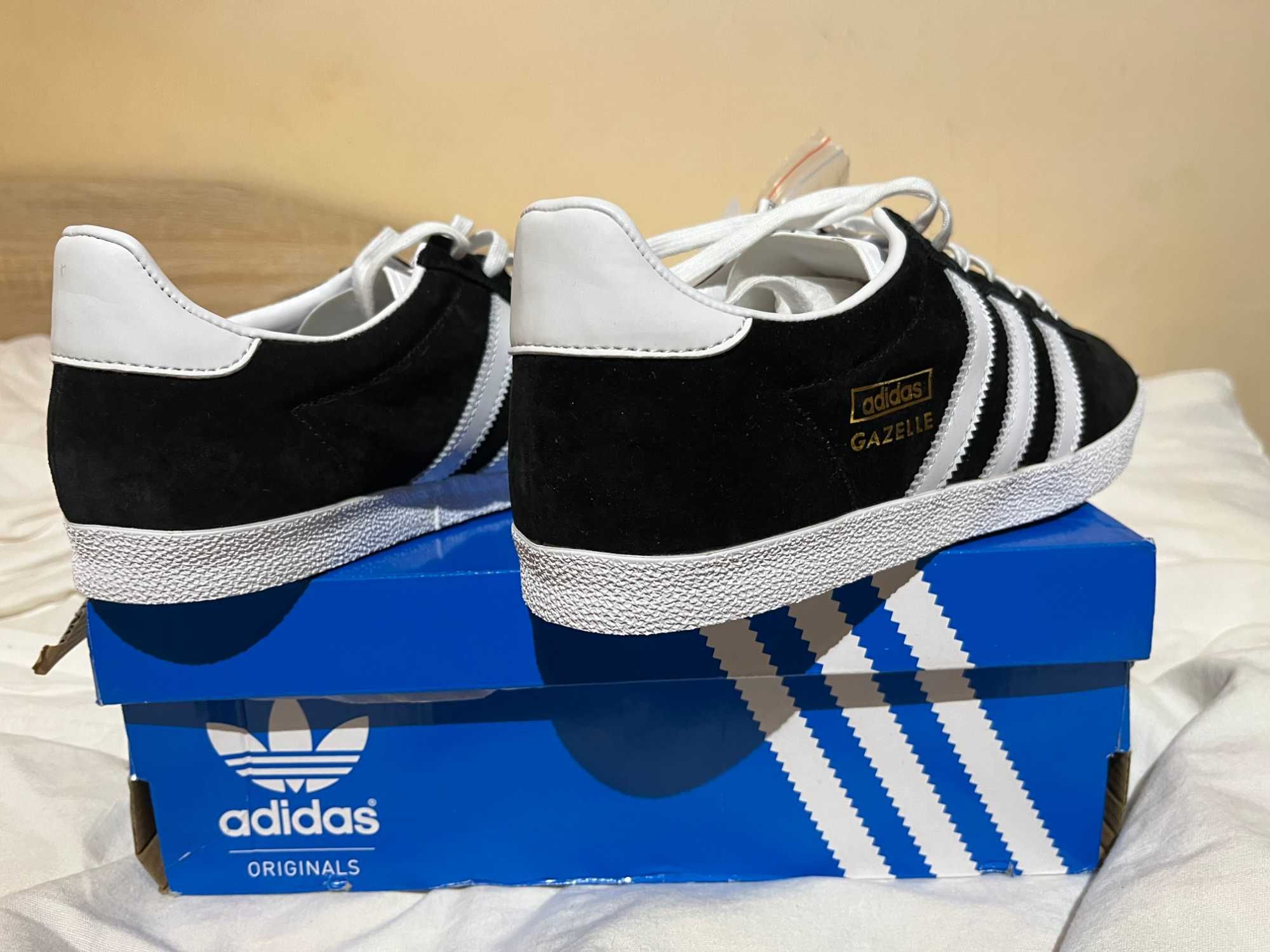 Adidas Originals Gazelle Black UK 8.5 EU 42.5 Оригинални Маратонки