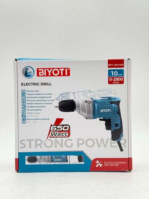Электродрель Biyoti BYT-ED1305, 650Вт, патрон 10мм