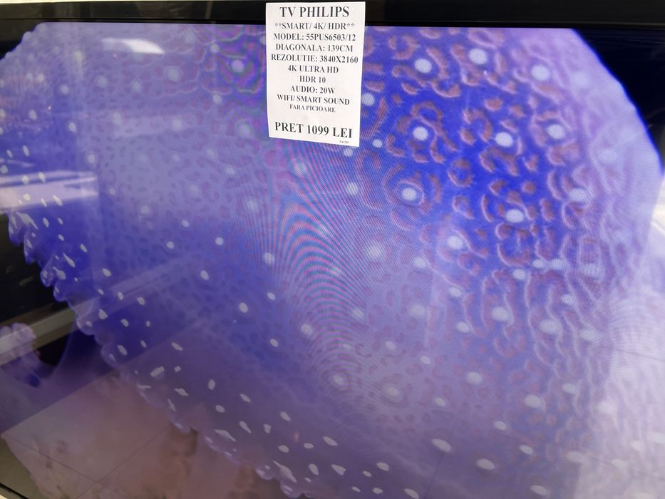 Amanet Royal CB: Tv Smart 4k 139cm Philips fara picioare
