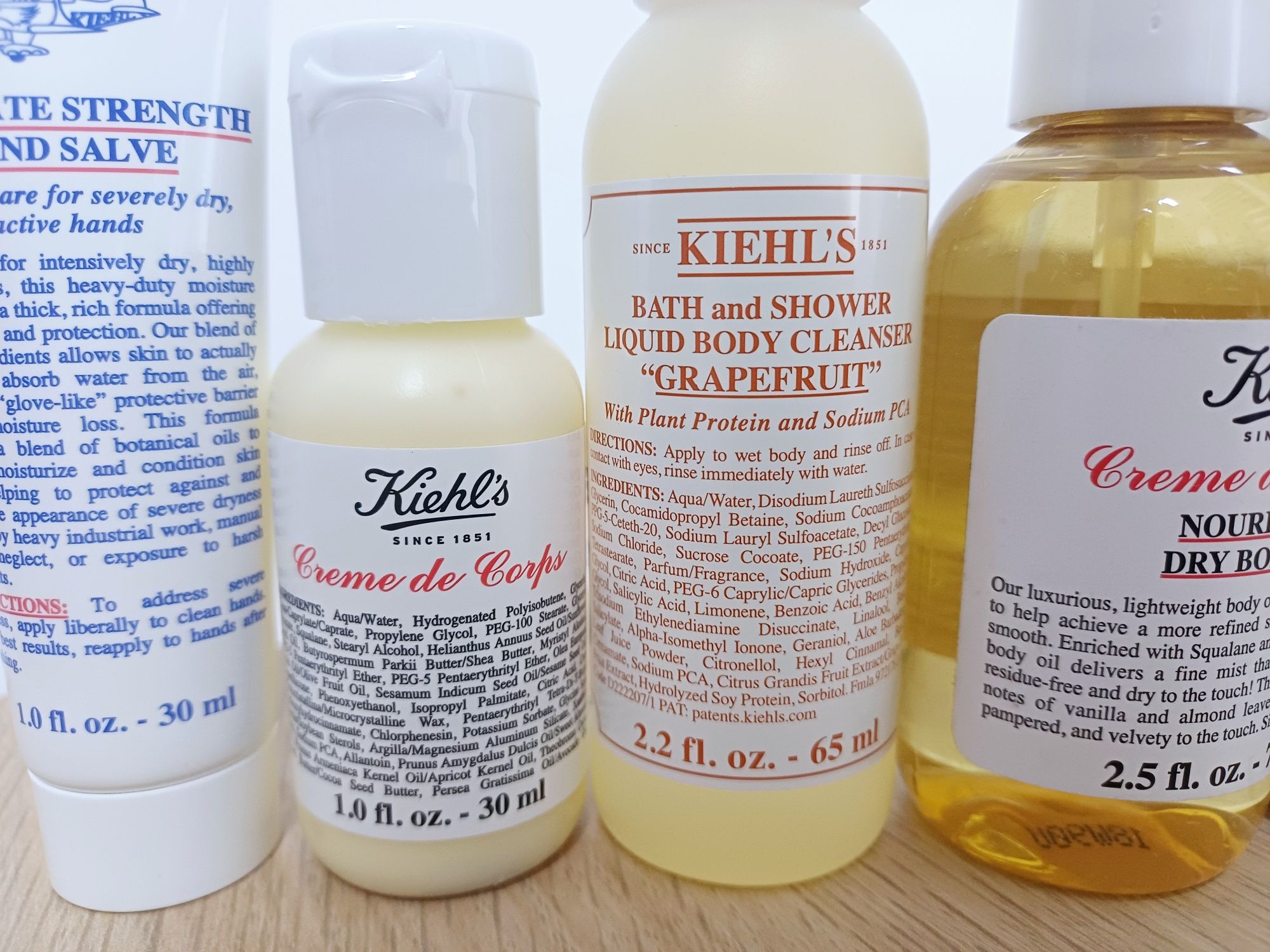 Set Kiehl's păr corp hidratare ulei cocos jojoba vanilie migdale cadou
