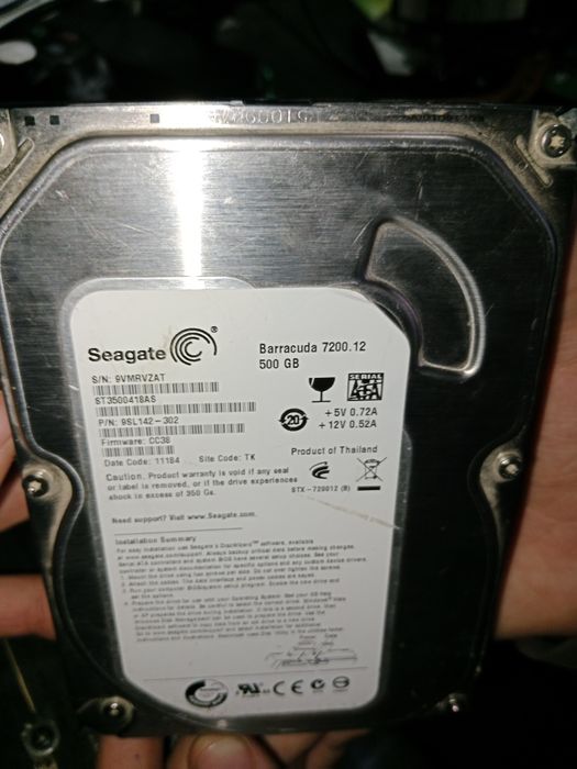Жёсткий диск 500гб Seagate