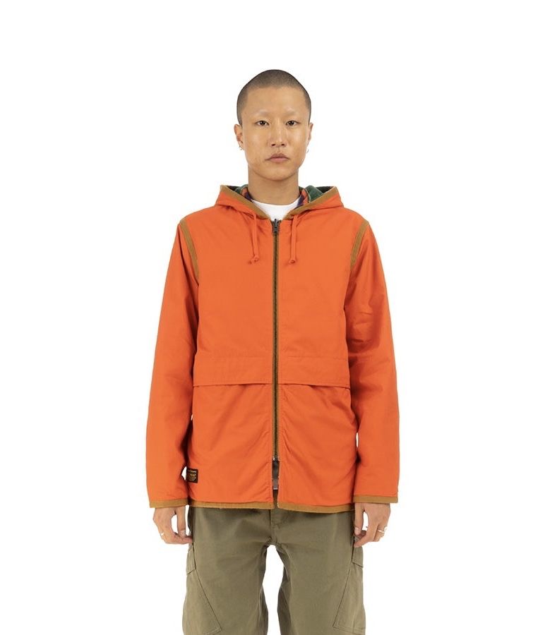 Element x Nigel Cabourn Alder Reversible Blanket Fleece Jacket - M