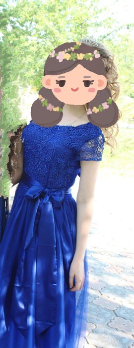 Платье женское синего цвета