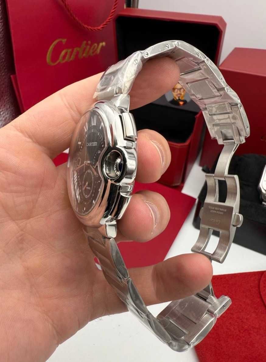 Cartier Ballon Bleu 42mm сребристо/черно