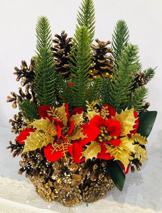 Aranjamente florale cu craciunita