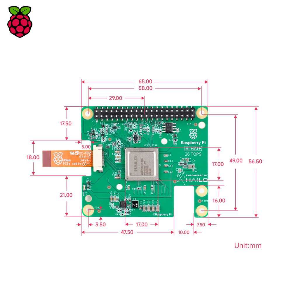 Ai Ускоритель Hailo-8L 13tops - для Raspberry Pi 5