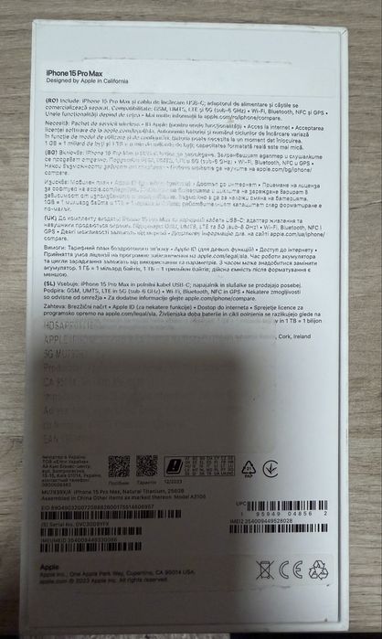 Iphone 15 Pro Max ,256 GB, baterie 91% ca nou,in garantie.