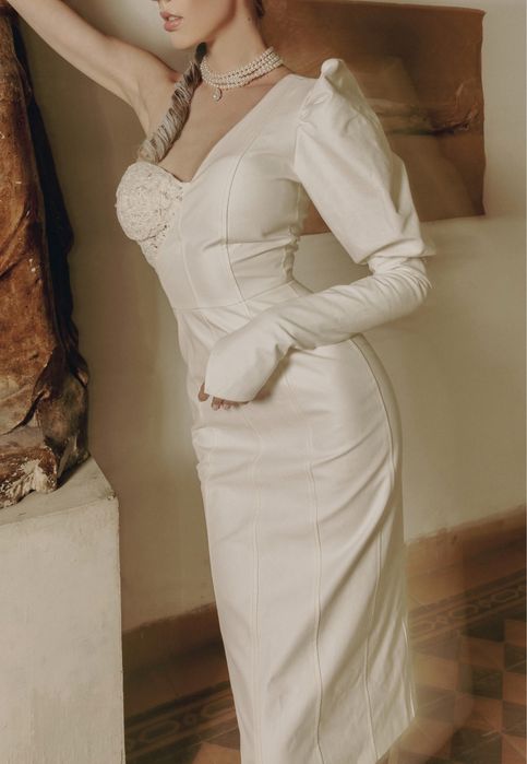 Дизайнерска официална, бална рокля - корсет