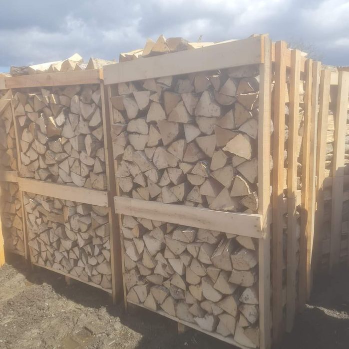 Lemne de foc tăiate crăpate din esența tare CER FAG CARPEN