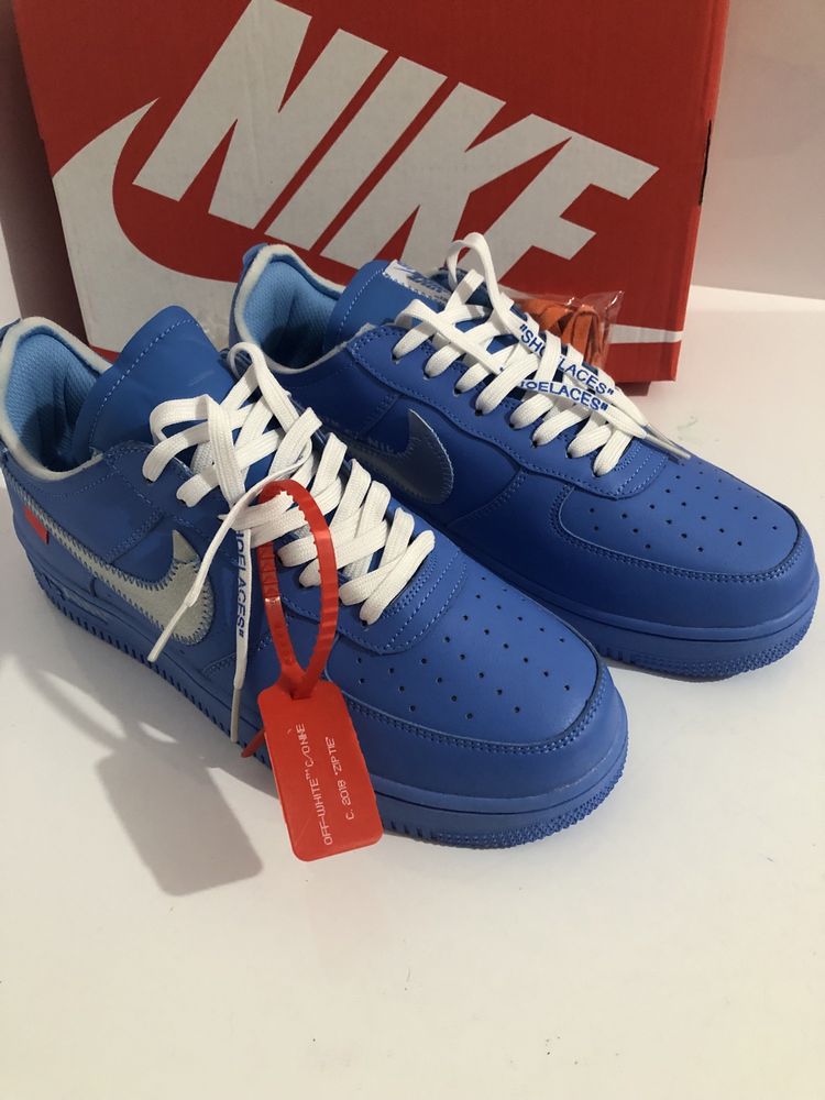 AF1 Off White Volt/Blue Mca