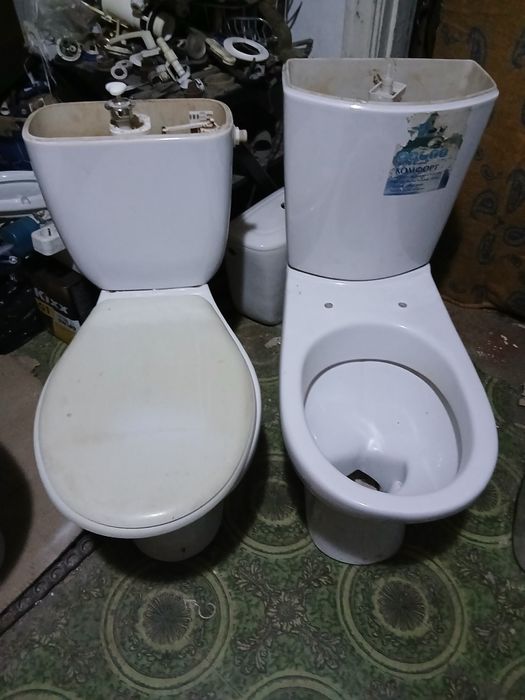 Унитазы, бочки, крышки