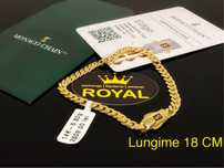 Bijuteria ROYAL : Bratara AUR 14K Cuban/ MonacoChain Originala/ 5.3 GR