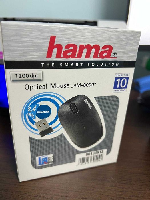 Hama Mouse optic fara fir "AM-8000", negru.