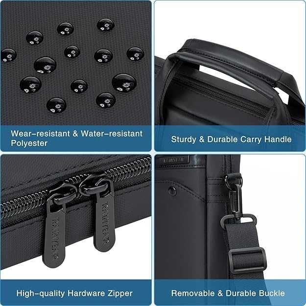 Разширяема чанта за лаптоп RAINYEAR, подходяща за 15,6-инчов лаптоп