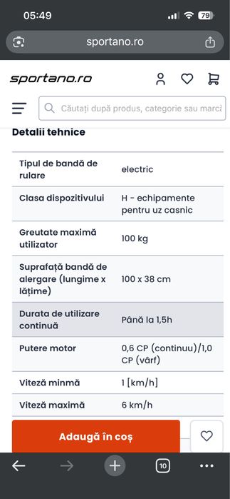 Treadmill electric TREXO Walking Pad W100