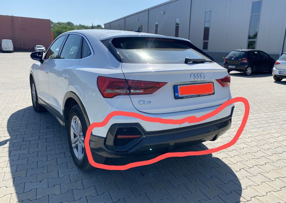 Заден долен спойлер за Ауди Q3 F3 Sportback Basis