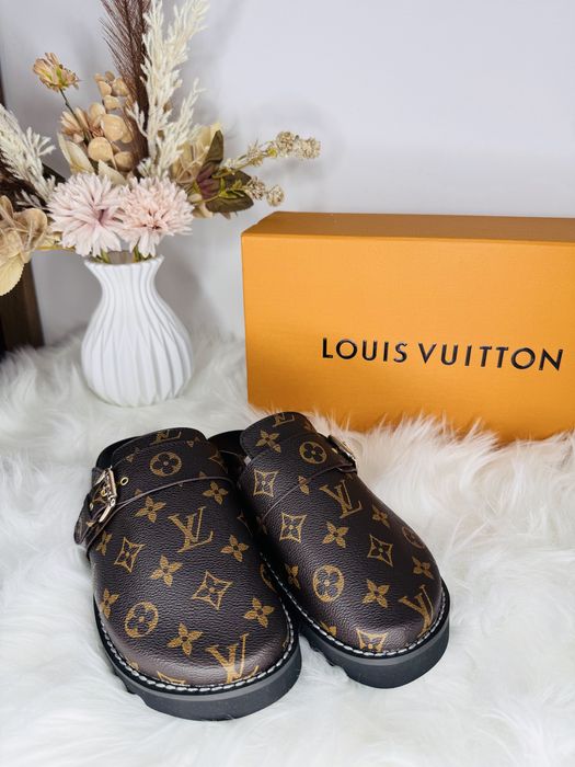 Papuci Louis Vuitton-piele naturala 100% premium prezentare completa
