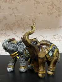 Статуэтка, играющие слоны, декор
