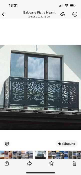 Balustrade din tablă decupata