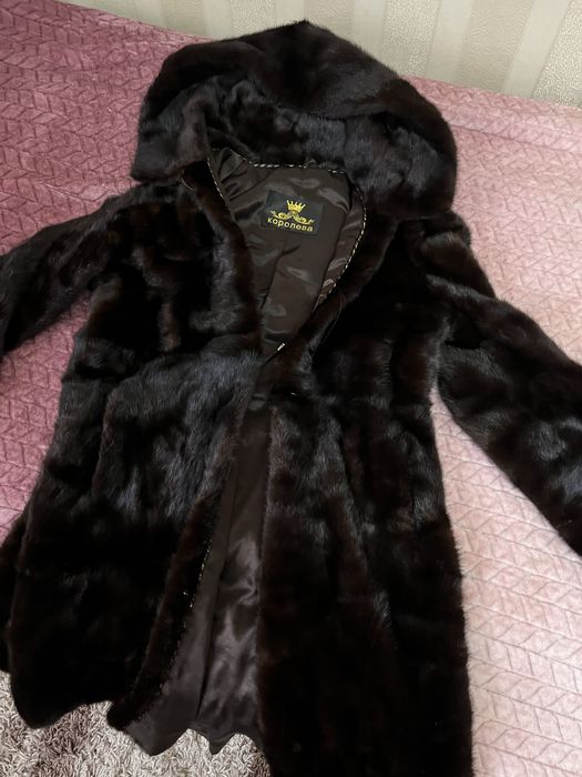 Шуба норковая коричневый