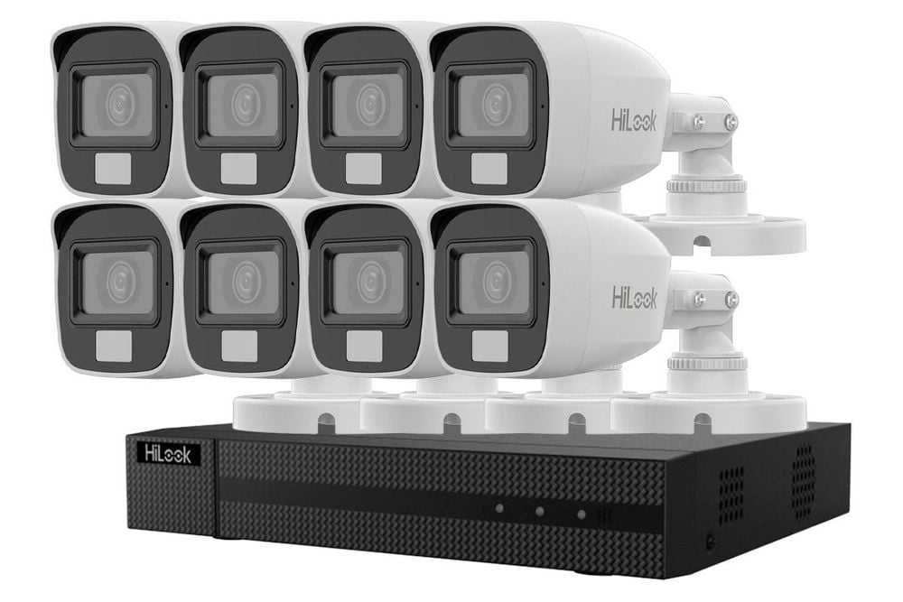 KIT supraveghere video, 5 camere exterior/interior Hikvision HiLook