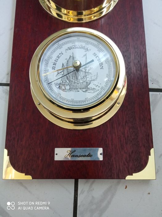 Немски барометъри часовник за яхта.