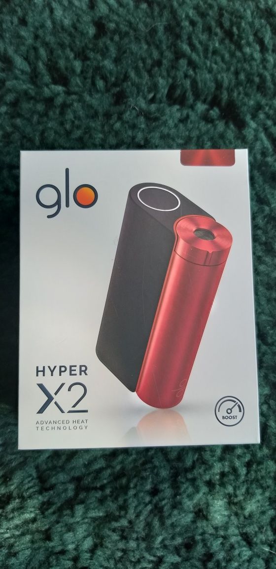 Glo Hyper X2, nou, sigilat, rosu metalizat.