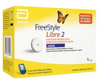 Senzori  Freestyle Libre 2 de masurare a glicemiei cu alarme