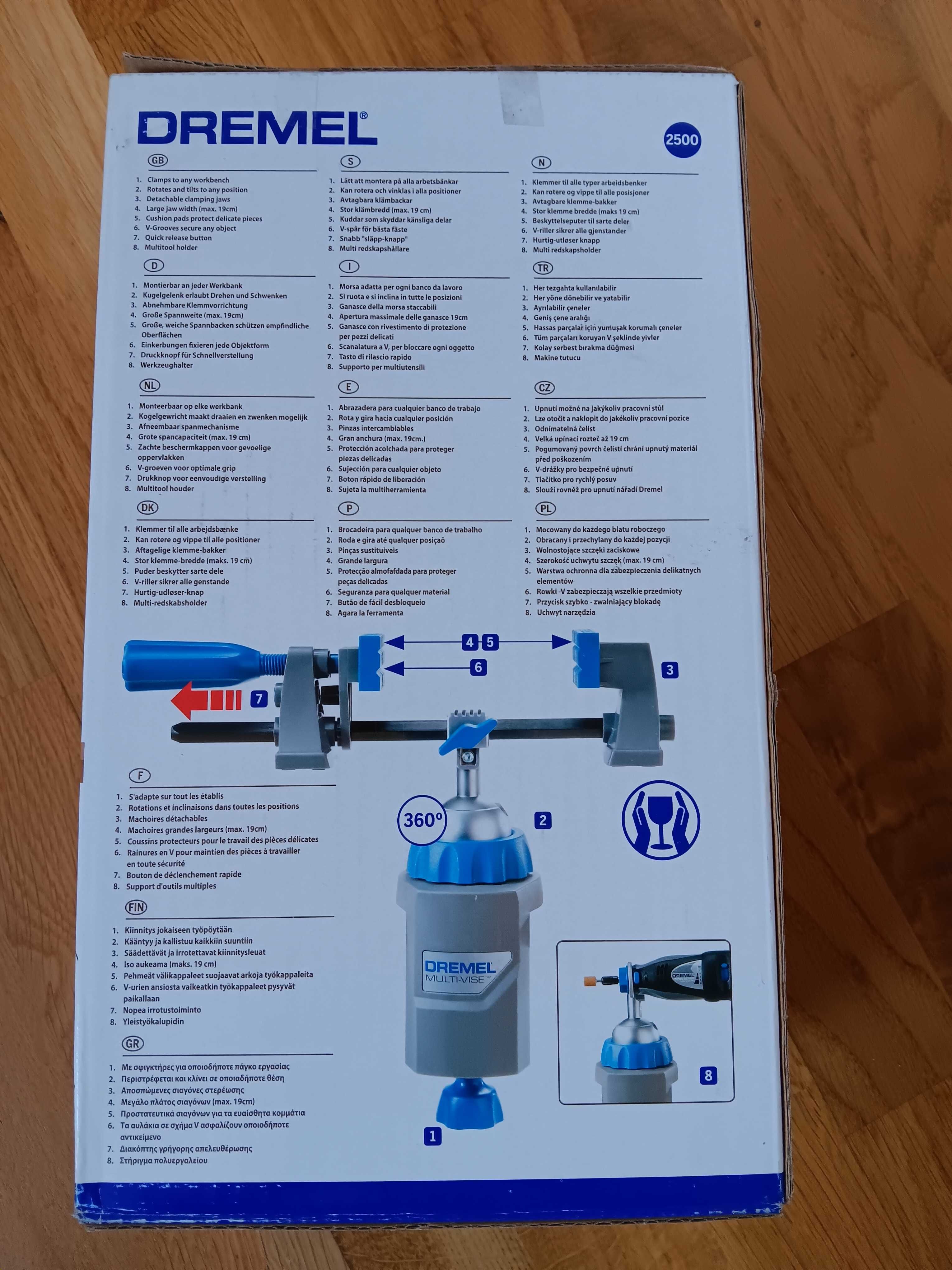 Dremel Multi-Vise универсално, стационарно менгеме 3 в 1