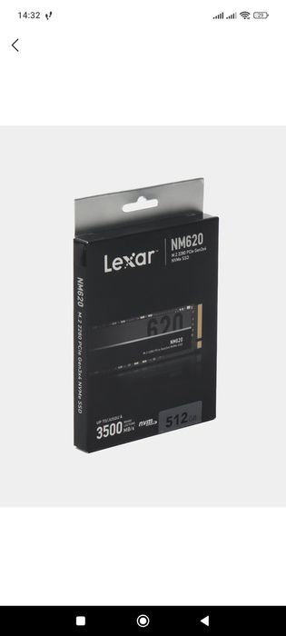 SSD Lexar NM620 M2 NVMe 256gb maʼlumot saqlash uchun